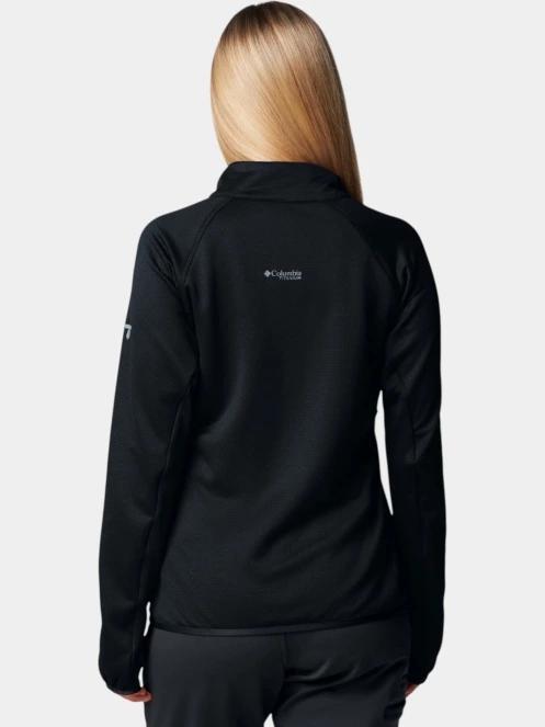pulover polar pt. femei Columbia Triple Canyon Grid Fleece Full Zip negru 4