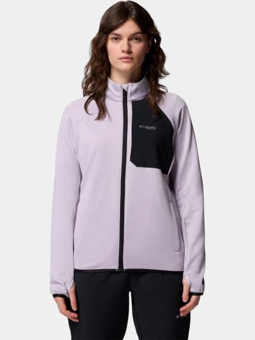 pulover polar pt. femei Columbia Triple Canyon Grid Fleece Full Zip violet 2