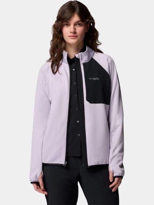 pulover polar pt. femei Columbia Triple Canyon Grid Fleece Full Zip violet 5