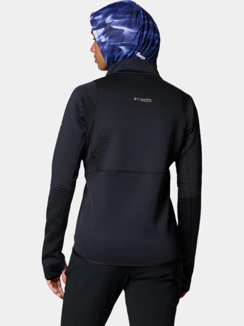 pulover polar pt. femei Columbia Crystal Leaf Omni-Heat Helix Half Zip negru 4