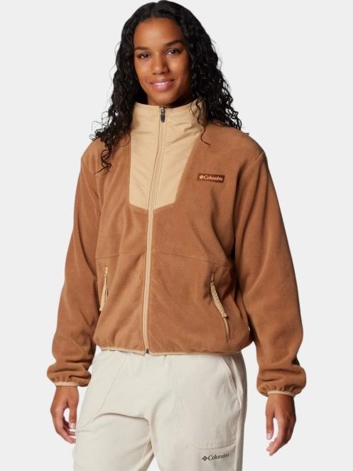 pulover polar pt. femei Columbia Sequoia Grove Full Zip Fleece maro 2