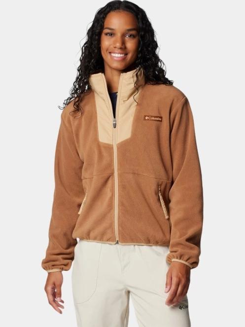 pulover polar pt. femei Columbia Sequoia Grove Full Zip Fleece maro 5