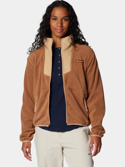 pulover polar pt. femei Columbia Sequoia Grove Full Zip Fleece maro 7