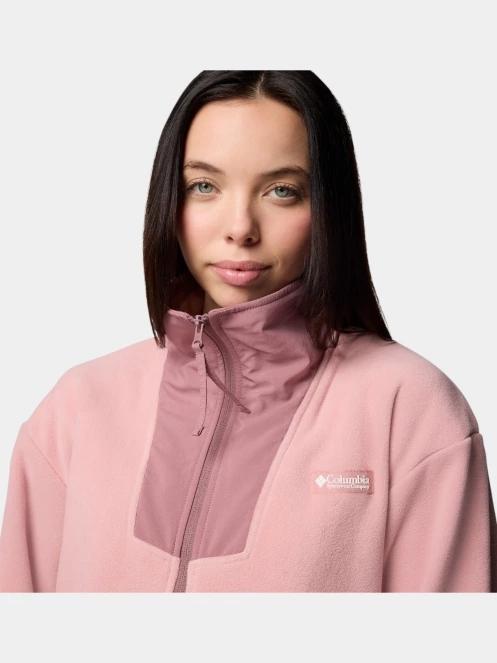 pulover polar pt. femei Columbia Sequoia Grove Full Zip Fleece roz 7
