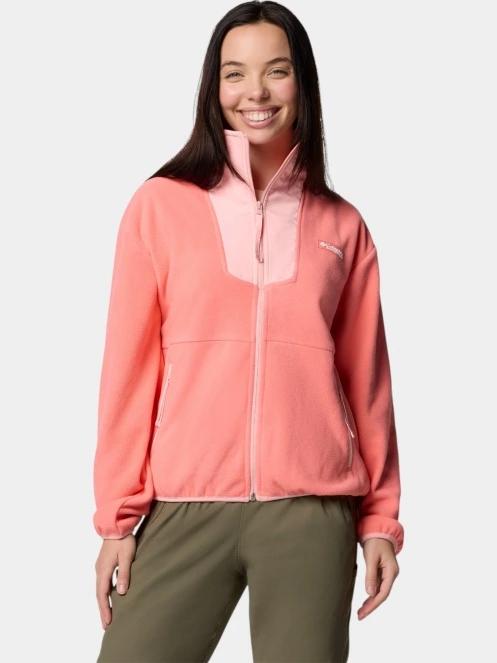 pulover polar pt. femei Columbia Sequoia Grove Full Zip Fleece magenta 2