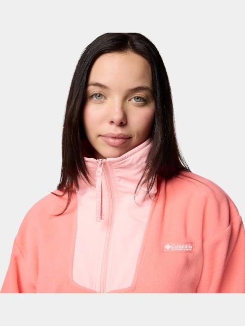 pulover polar pt. femei Columbia Sequoia Grove Full Zip Fleece magenta 7