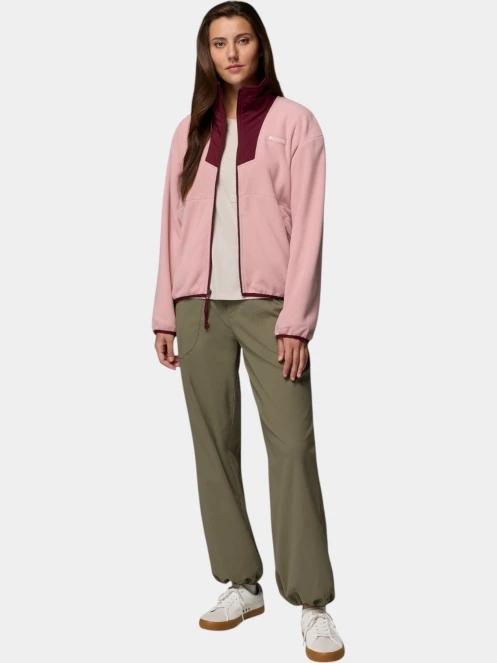 pulover polar pt. femei Columbia Sequoia Grove Full Zip Fleece roz 5