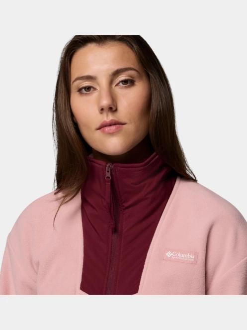 pulover polar pt. femei Columbia Sequoia Grove Full Zip Fleece roz 7