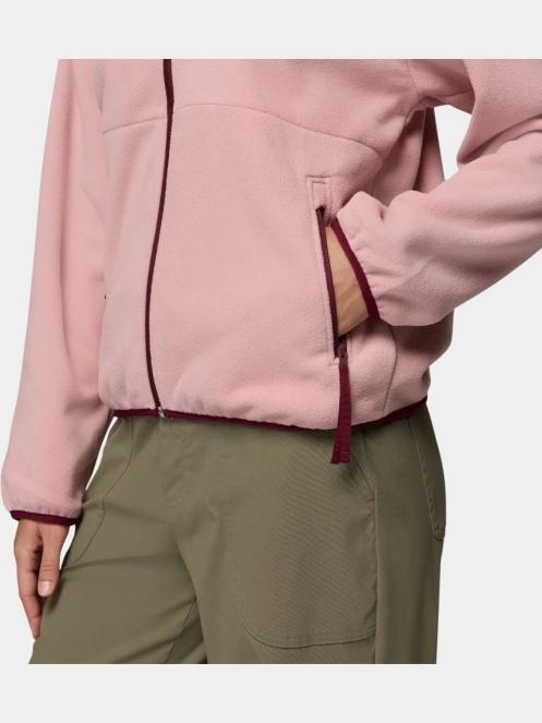 pulover polar pt. femei Columbia Sequoia Grove Full Zip Fleece roz 8
