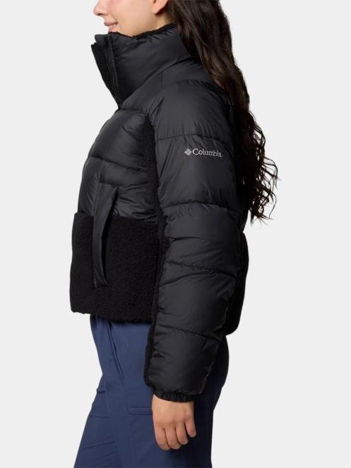 geaca matlasata de tranzitie pt. femei Columbia Leadbetter Point II Sherpa Hybrid negru 3