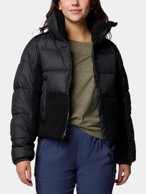 geaca matlasata de tranzitie pt. femei Columbia Leadbetter Point II Sherpa Hybrid negru 5