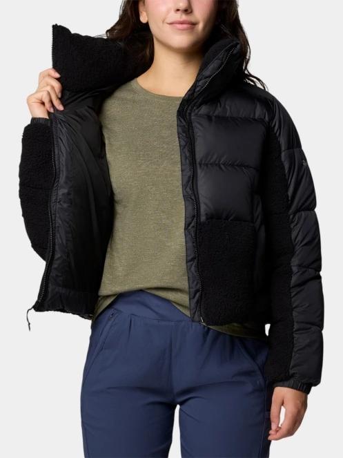 geaca matlasata de tranzitie pt. femei Columbia Leadbetter Point II Sherpa Hybrid negru 6
