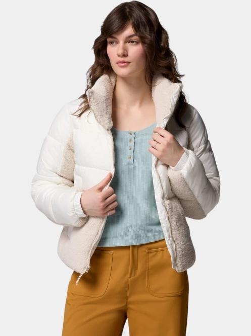geaca matlasata de tranzitie pt. femei Columbia Leadbetter Point II Sherpa Hybrid nisip 6