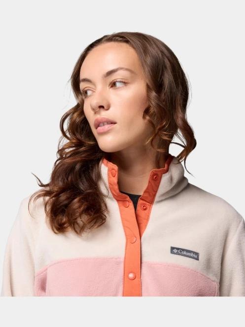 pulover polar pt. femei Columbia Benton Springs 1/2 Snap Pull Over II roz 6