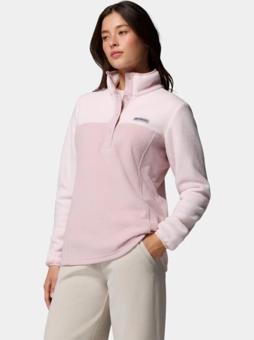 pulover polar pt. femei Columbia Benton Springs 1/2 Snap Pull Over II roz 3