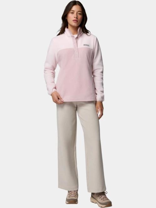 pulover polar pt. femei Columbia Benton Springs 1/2 Snap Pull Over II roz 6