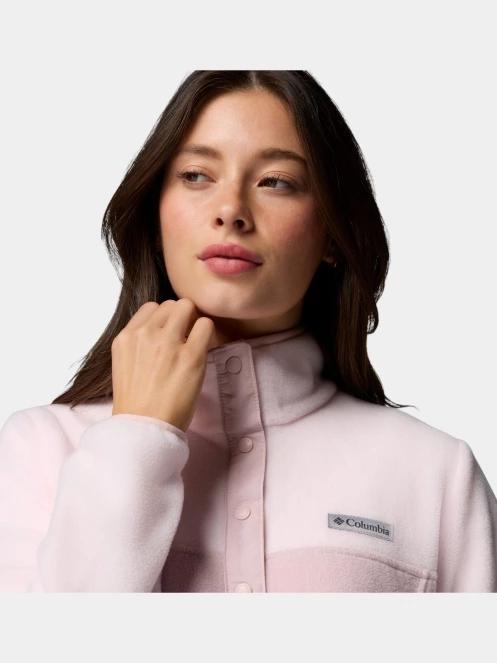 pulover polar pt. femei Columbia Benton Springs 1/2 Snap Pull Over II roz 7