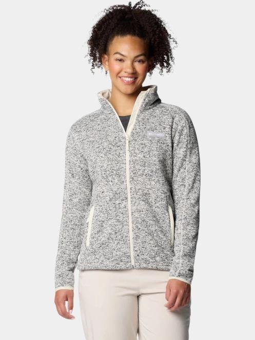 pulover polar pt. femei Columbia Sweater Weather Full Zip II nisip 2