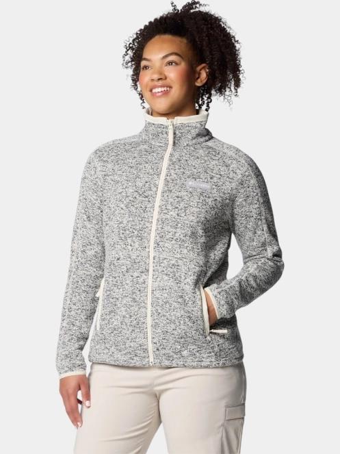 pulover polar pt. femei Columbia Sweater Weather Full Zip II nisip 3