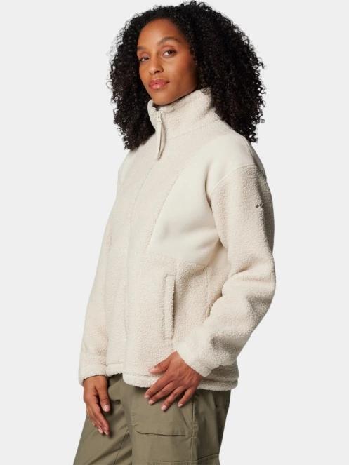 pulover polar pt. femei Columbia Panorama Full Zip II nisip 3