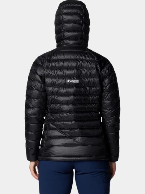 geaca matlasata de tranzitie pt. femei Columbia Arctic Crest Down Hooded Jacket negru 4