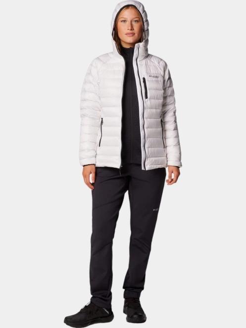 geaca matlasata de tranzitie pt. femei Columbia Arctic Crest Down Hooded Jacket alb 5