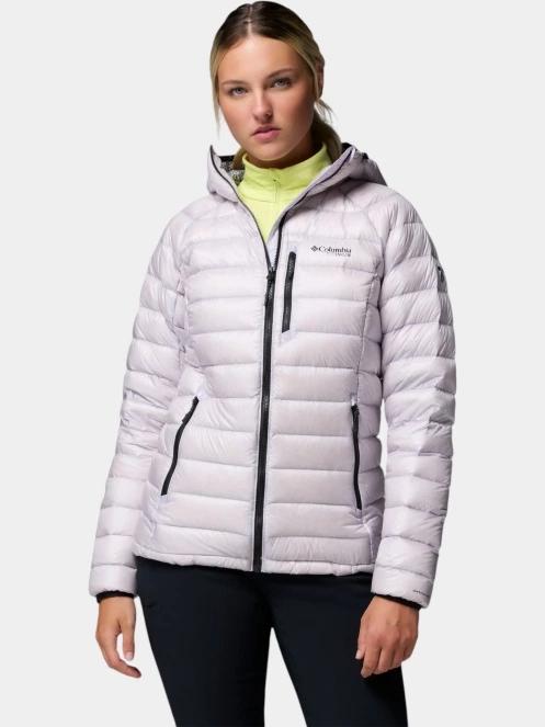 jacheta de puf pt. femei Columbia Arctic Crest Down Hooded Jacket violet 2