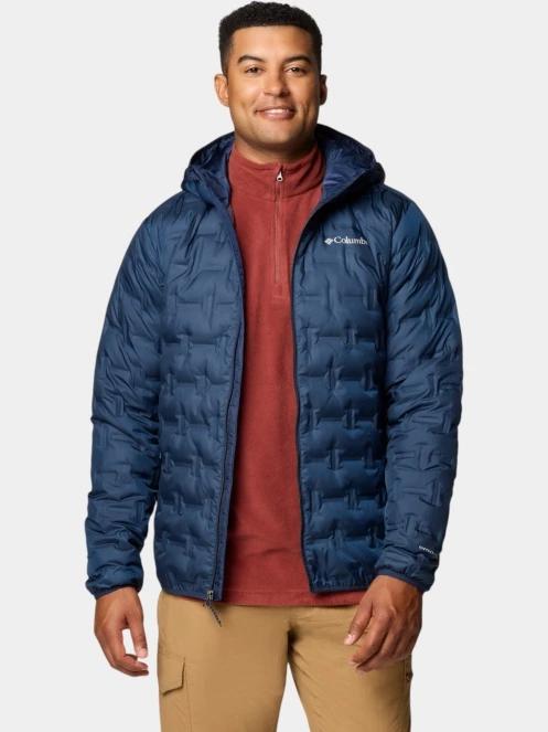 jacheta de puf pt. barbati Columbia Delta Ridge II Down Hooded Jacket albastru inchis 2