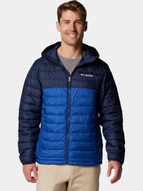 jacheta de primavara pt. barbati Columbia Powder Lite II Hooded Jacket albastru 2