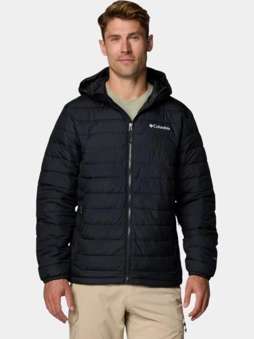 jacheta de primavara pt. barbati Columbia Powder Lite II Hooded Jacket negru 2