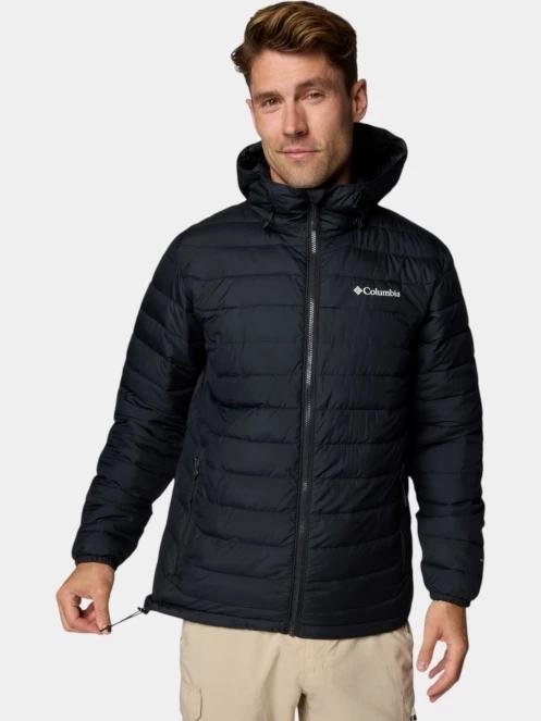 jacheta de primavara pt. barbati Columbia Powder Lite II Hooded Jacket negru 5