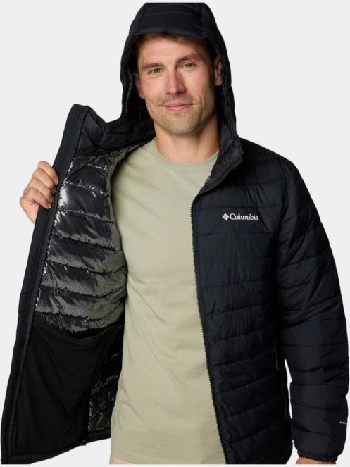 jacheta de primavara pt. barbati Columbia Powder Lite II Hooded Jacket negru 8