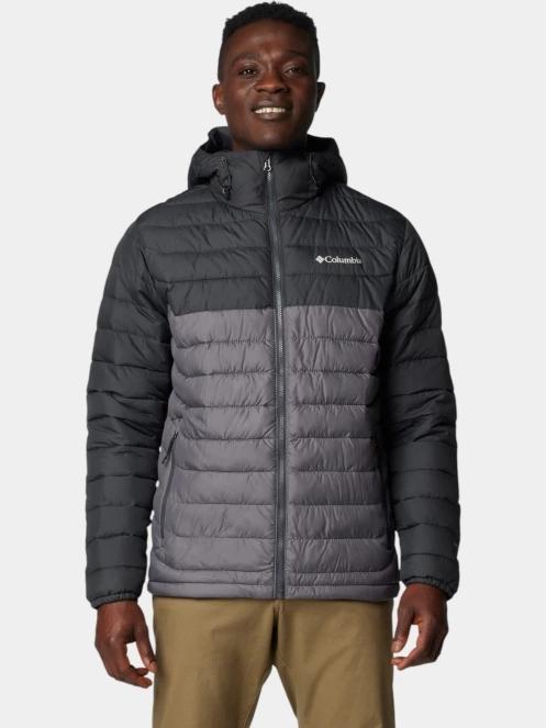 jacheta de primavara pt. barbati Columbia Powder Lite II Hooded Jacket gri 2