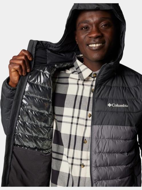 jacheta de primavara pt. barbati Columbia Powder Lite II Hooded Jacket gri 7
