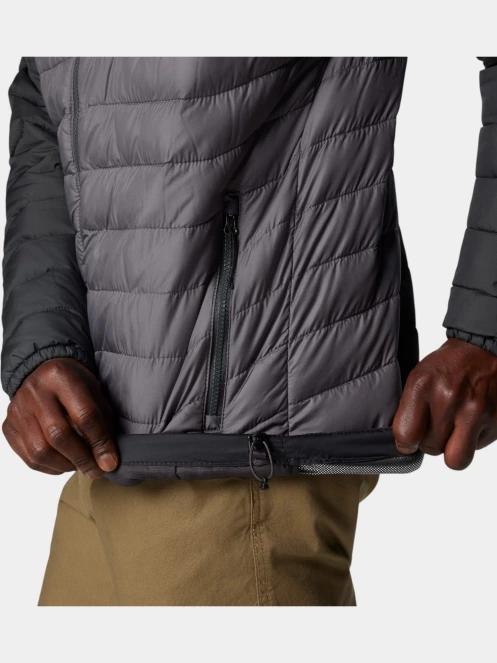 jacheta de primavara pt. barbati Columbia Powder Lite II Hooded Jacket gri 8