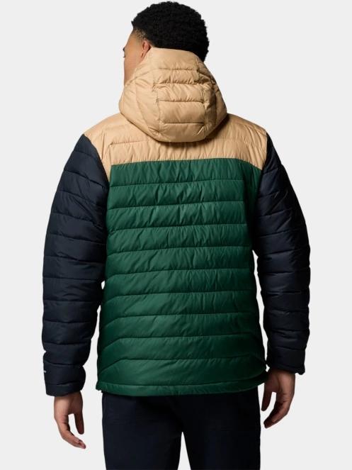geaca matlasata de tranzitie pt. barbati Columbia Powder Lite II Hooded Jacket verde 4