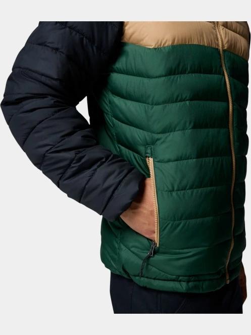 geaca matlasata de tranzitie pt. barbati Columbia Powder Lite II Hooded Jacket verde 8