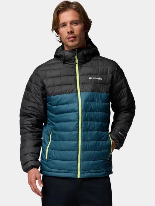 jacheta de primavara pt. barbati Columbia Powder Lite II Hooded Jacket albastru 2