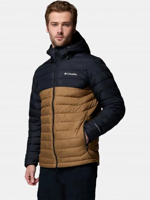 geaca matlasata de tranzitie pt. barbati Columbia Powder Lite II Hooded Jacket oliv 3