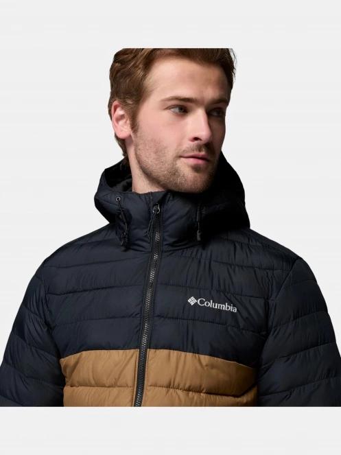 geaca matlasata de tranzitie pt. barbati Columbia Powder Lite II Hooded Jacket oliv 8