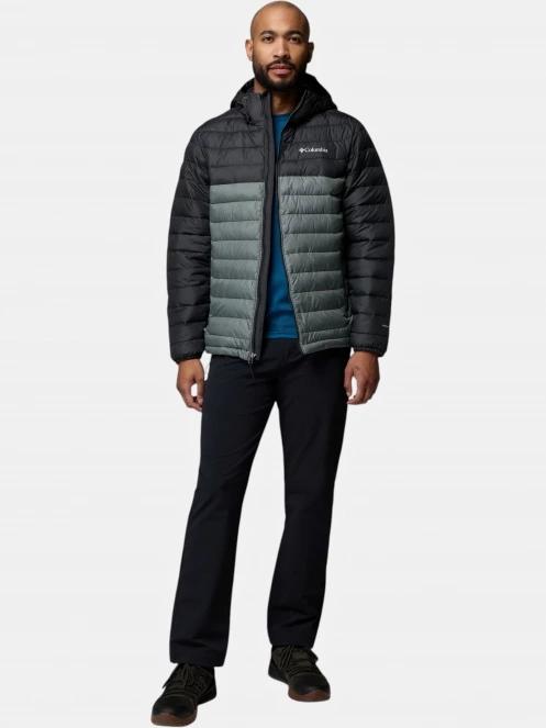 geaca matlasata de tranzitie pt. barbati Columbia Powder Lite II Hooded Jacket verde 5