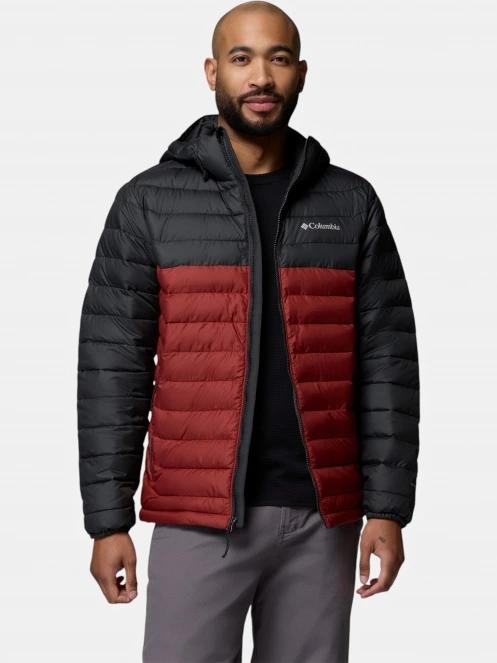 geaca matlasata de tranzitie pt. barbati Columbia Powder Lite II Hooded Jacket rosu 6