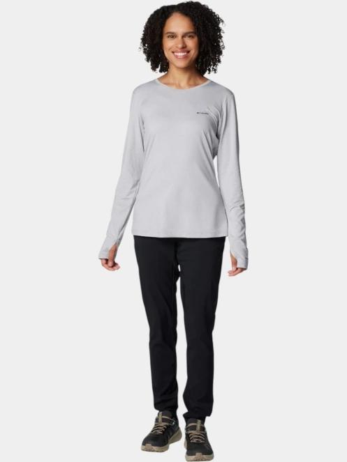 tricou cu maneci lungi, pentru sport pt. femei Columbia Sloan Ridge Long Sleeve Shirt gri 5