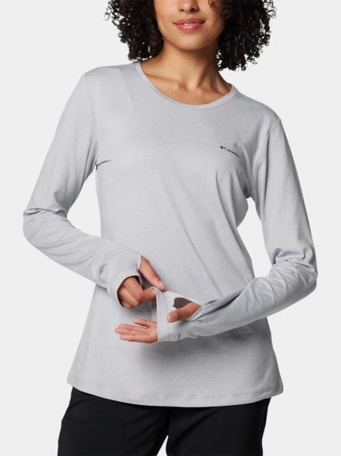 tricou cu maneci lungi, pentru sport pt. femei Columbia Sloan Ridge Long Sleeve Shirt gri 6