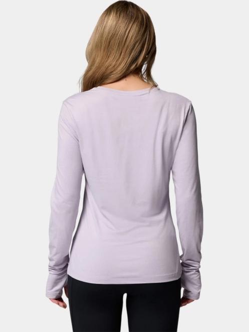 tricou cu maneci lungi, pentru sport pt. femei Columbia Sloan Ridge Long Sleeve Shirt violet 4