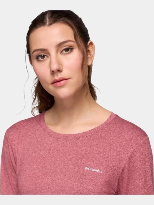 tricou cu maneci lungi, pentru sport pt. femei Columbia Sloan Ridge Long Sleeve Shirt rosu 7
