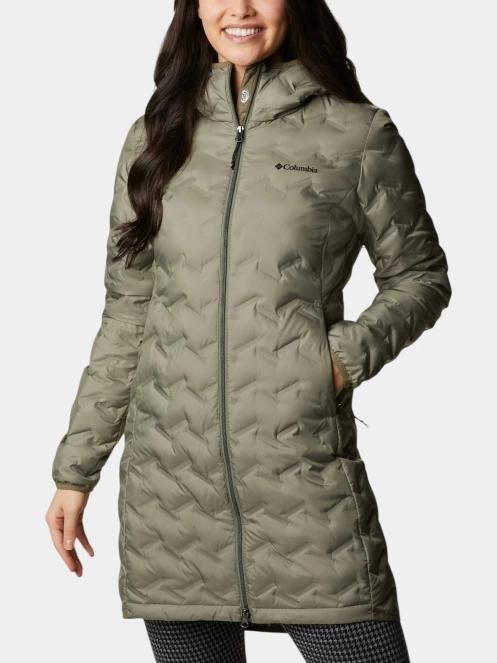 jacheta de puf pt. femei Columbia Delta Ridge II Long Down Jacket verde 2