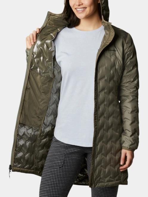 jacheta de puf pt. femei Columbia Delta Ridge II Long Down Jacket verde 5