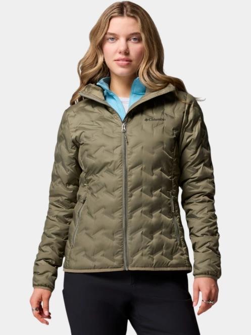 jacheta de puf pt. femei Columbia Delta Ridge II Down Hooded Jacket verde 2