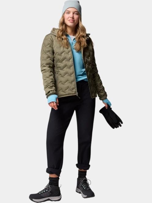 jacheta de puf pt. femei Columbia Delta Ridge II Down Hooded Jacket verde 6